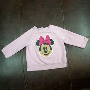 Disney minnie mouse pink sweater for baby